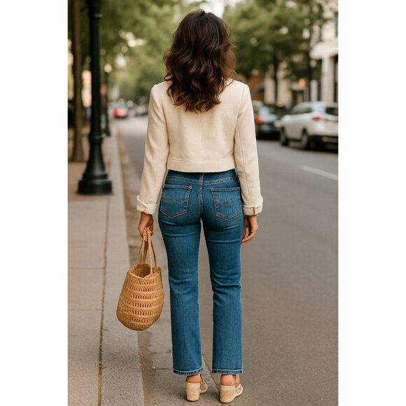 Abercrombie Fitch Size 0 Y2K Stretch Bootcut Jeans Low Rise Vintage Denim - Picture 5 of 12